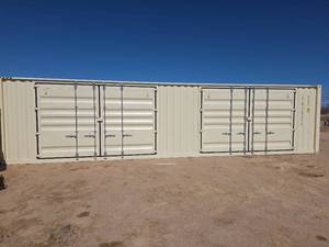 lot 2992 image: 40ft High Cube Storage Container, 2 Large Side Doors