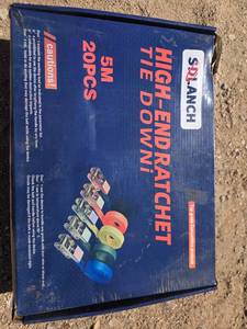 lot 4043 image: SDLANCH High-End Ratchet Tie Down Set - 5M 20PCS