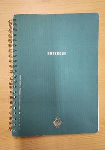 lot 70583 image: DesignWorks Ink Twin Wire Bound Notebook  (A4 - 8.25  x 11.625 )  Juniper - Retail $15