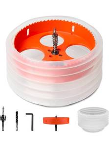 lot 70606 image: 6-inch Hole Saw Kit with Arbor - Retail $25