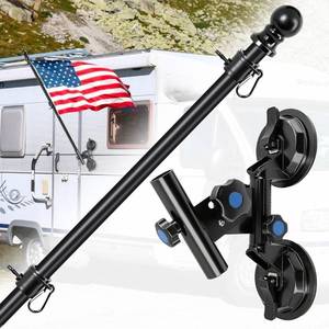 lot 70615 image: RV Flag Pole Mount with Suction Cup Base - Retail $25