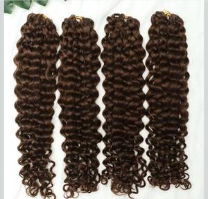 lot 70640 image: Deep Wave Human Hair Extensions 22 inch #4 Brown - Retail $85