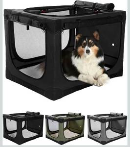 Portable Soft Dog Crate with Sherpa Bed - Retail: $85