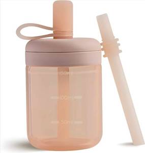lot 70651 image: Moonkie Silicone Straw Training Cup - Retail $12