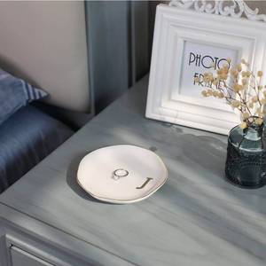 lot 70653 image: Monogram Letter J White Ceramic Plate - Retail $12