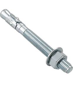lot 70654 image: 38 inchX 4 inch  Zinc Plated Concrete Wedge Anchor Bolts Set - Retail $12