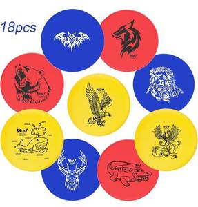 lot 69325 image: NDV Animal Design Flying Disc Set - 18Pieces - Retail $25