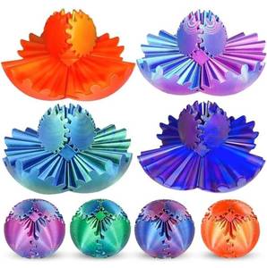 lot 69328 image: 3D Gears Sphere Ball Fidget Toy - Retail $12
