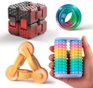 lot 69341 image: Rainbow Fidget Toy Set - Retail $15