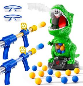 lot 69348 image: Dinosaur Target Shooting Game Set with Foam Ball Blasters - Retail $25