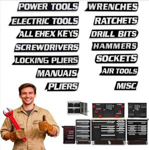 lot 69353 image: Professional Tool Organization Labeling Set (READ DESCRIPTION) Sold As Is - Retail $15