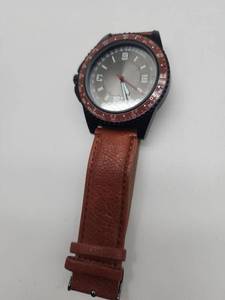 lot 69366 image: Mens Sports Watch with Brown Leather Band - Retail $45