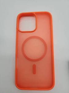 lot 69375 image: Orange MagSafe Silicone Case for iPhone 13 Pro Max - Retail $35