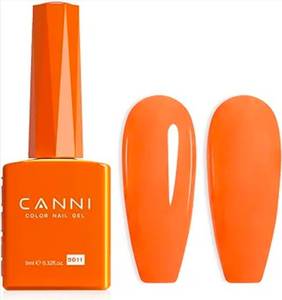 lot 69382 image: CANNI Orange Gel Nail Polish 9ml - Retail $8