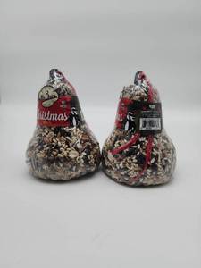 lot 69390 image: Mr. Bird Christmas Bell Wild Bird Seed Bells - Retail $12