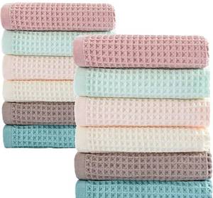 lot 69392 image: 12-Pack Waffle Weave Kitchen Dish Cloths - Retail $15