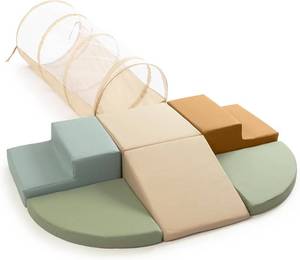 $100 ZICOTO Climbing Toy Set for Toddlers 1-3 with Tunnel & PU-Leather
