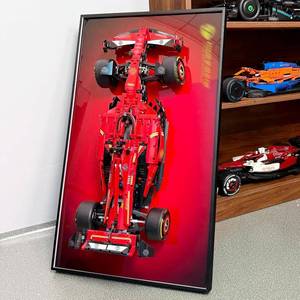 lot 101475 image: Retails for $105 WETCEAOM Display Wallboard Compatible with Lego Technic Ferrari SF-24 Model Car 42207, Wall Display Frame Compatible with Lego Car Wall Mount Lovers, Only Wall Frame(19.7x31.5in)