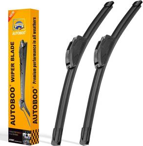 lot 101481 image: AUTOBOO 26 and 18 Windshield Wipers Blades (Pack Of 2),OEM Quality Premium All-Seasons Wiper blades,Stable and Quiet Armor wiper blades