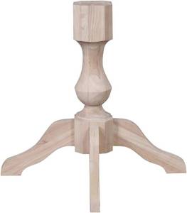 lot 201325 image: Retails for $220 BingLTD - 29 Tall Wilmington Pedestal Table Base (B-R2901-RW-UNF)