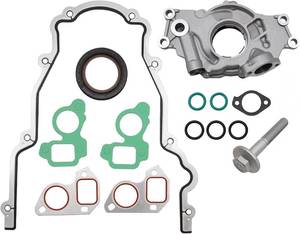 lot 201347 image: M295HV High Volume Oil Pump kit with Gaskets TCS45993 and Balancer Bolt 12557840 for Chevy Silverado Suburban 1500 Tahoe Trailblazer GMC Sierra 1500 Yukon XL Cadillac Escalade Rainier