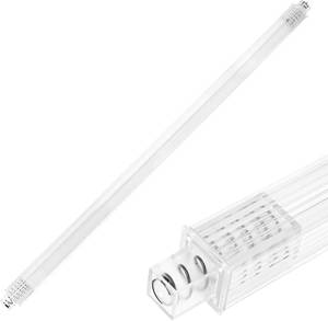 lot 201351 image: 24 Inch Clear Replacement Bathroom Towel Bar with Adjustable Spring Loaded Ends Sturdy Plastic Wall Mount for Bathroom and Kitchen Towel Storage- Replacement Towel Bar for Ceramic Holder