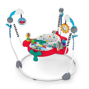 lot 301337 image: Baby Einstein Ocean Explorers Airplane Adventure 2-in-1 Interactive Baby Jumper Activity Center with Lights Ages 6 Months , Max Weight 25 lbs., Unisex