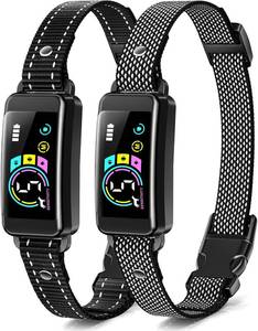 lot 301348 image: Bark Collar, 2 Pack Smart Dog Bark Collar for Large Medium Small Dogs, Anti Barking Device for Dogs Training Collar with Beep Vibration Harmless Shock, 5 Adjustable Sensitivity (Black)