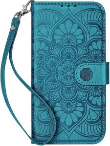 lot 301353 image: Wallet Case for iPhone 13,RFID Blocking 3 Card Holder with Credit Card Slot Magnetic Protective Flip Leather Cover for iPhone 13 (Dark Blue)