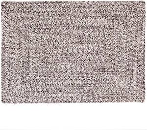 lot 401261 image: Super Area Rugs Farmhouse Braided Rug Cotton Kitchen Reversible Carpet, Black & White, 2 X 3 Rectangle