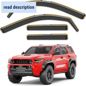 lot 101497 image: in-Channel Window Rain Guards Fit for 2025 2026 Toyota 4Runner, Extra Durable Window Visors Window Deflectors Vent Visors Vent Shades Car Accessories-4 pcs