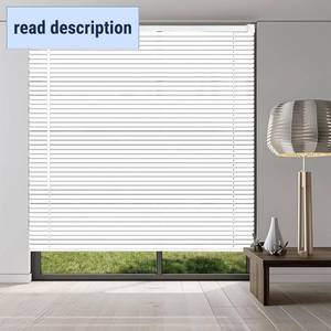 lot 101507 image: 1 Cordless Mini Blinds 25 W x 36 H, White Vinyl Blinds, Horizontal Light Filtering, Window Blinds for Indoor Windows, Office, Kitchen, Bathroom and Living Room.