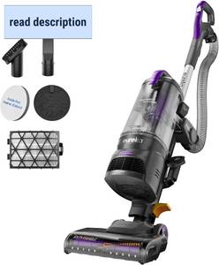 lot 301333 image: Retails for $136 Eureka FlexReach Powerful Upright Vacuum Cleaner for Carpet and Hard Floor, Lift-Up Vacuum with Large Dust Cup, Anti-Tangle, NEU651PL, Purple
