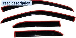 lot 301334 image: Auto Ventshade AVS In-Channel Rain Guards For 2016 - 2024 Nissan Titan XD 2017 - 2024 Nissan Titan, CREW CAB ONLY  Window Vent Visors, 4 pcs. - Smoke  194977