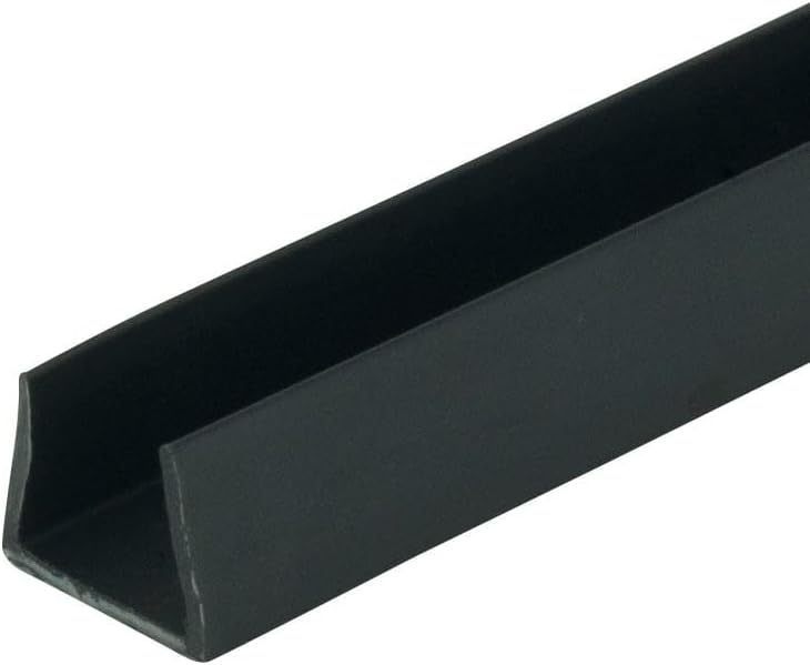 lot 201206 image: Outwater Plastics Black 12 Styrene Plastic U-ChannelC-Channel 36 Inch Lengths (Pack of 4)