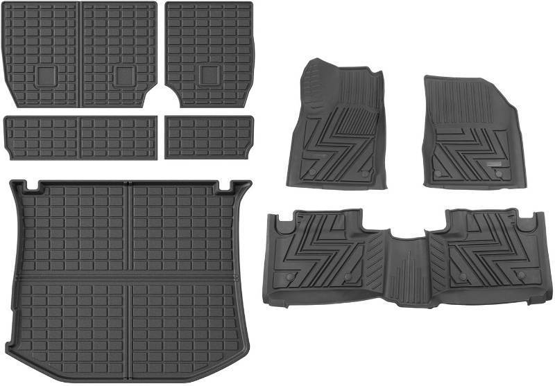 lot 451876 image: Retails for $160 Floor Mat Trunk Mat Backrest Mat Compatible with 2011-2021 Jeep Grand Cherokee Cargo Liners Replacement for 2011-2021 Jeep Grand Cherokee Accessories(Rear Trunk MatBackrest MatFloor Mats)