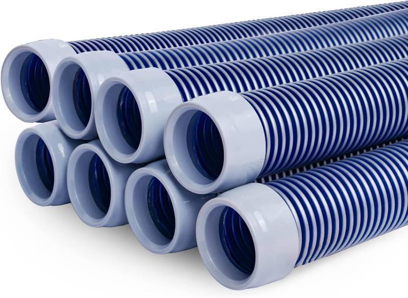 lot 451891 image: POOLWHALE Professional Swimming Pool Vacuum Cleaner Hose -1.5  6 Piece Hoses, Perfect Vacuum ExtensionReplacement - Compatible with all Major Automatic Pool Cleaners