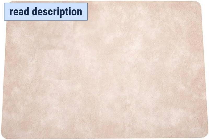 lot 451898 image: Place Mats Leather Placemats Placemats Double-Sided Retro Leather Placemats Pale Pink