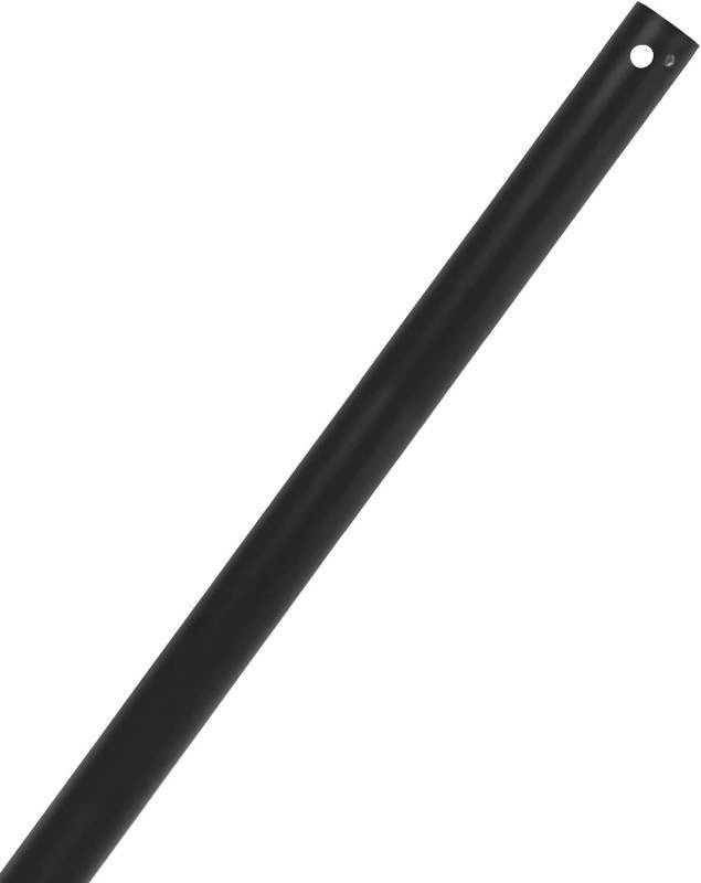 lot 461109 image: 47 Inch Ceiling Fan Extension Rod, 1 Outer Diameter Matte Black Ceiling Fan Downrod (No Threads),47 Inch Fan Boom Fit for Wide Range of Fans