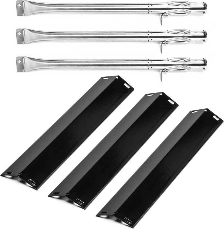 lot 171121 image: Utheer Grill Parts for Pit Boss Pro Series 1100 Wood Pellet & Gas Combo, Stainless Steel Burner Tube, Heat Plate Shield, Heavy Duty Grill Replacement Parts