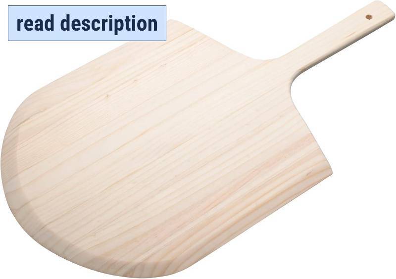 lot 271156 image: Winco 14 x 15 x 24 Wooden Pizza Peel With 24 Handle