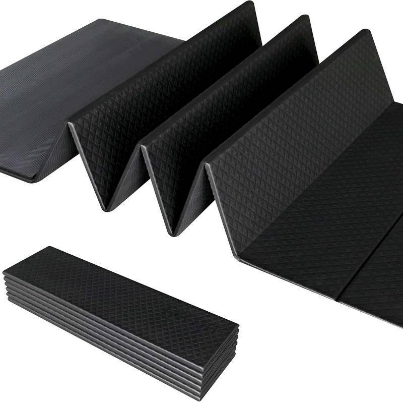 lot 371097 image: Foldable Yoga Exercise Mat   Lightweight, Anti-Slip, and Easy to Store for Yoga, Pilates, Home Workouts, and Floor Exercises