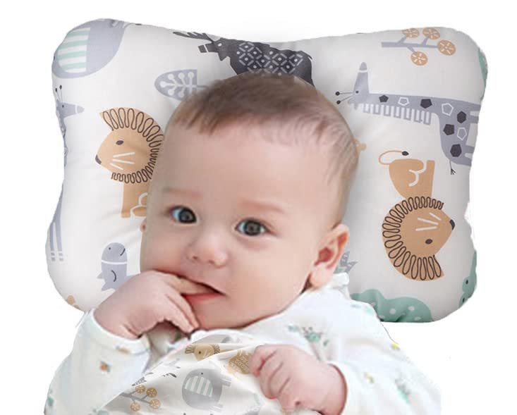 lot 371107 image: Soft Hypoallergenic Baby Head & Neck Support Organic Cotton Cover Machine Washable (Animal World)