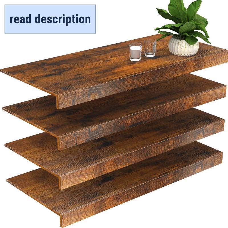 lot 471231 image: Retails for $104 MyLifeUNIT Wire Shelf Covers, 4 PCS Wood Wire Rack Covers for Pantry, Closet (35.8 W x 16 D)