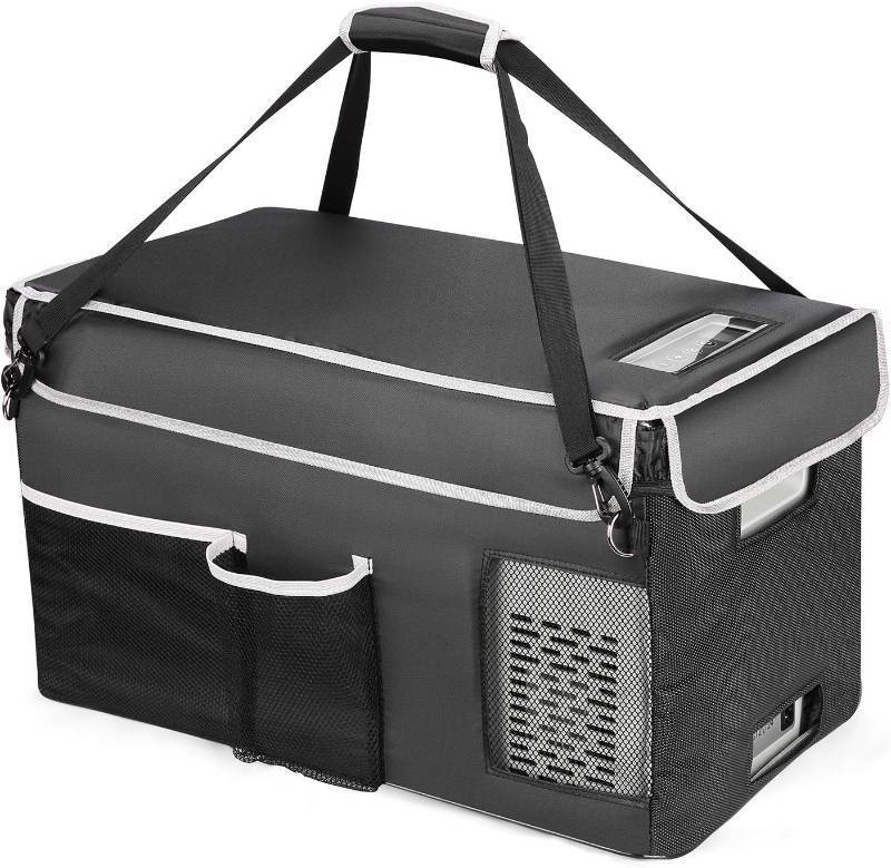 lot 101425 image: BougeRV 23 Quart Insulated Protective Cover, 12 Volt Car Refrigerator Cover, Portable Freezer Cover for BougeRV CR22 Refrigerator (Refrigerator NOT Included, NOT for CRPRO Fridge)