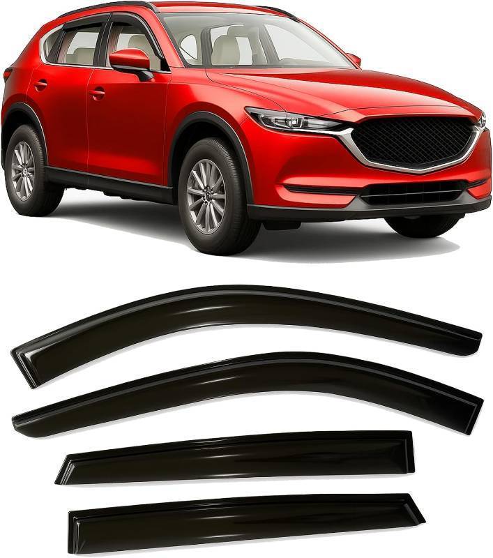 lot 401241 image: 2017-2025 Tape-On Rain Guards for Mazda CX-5 Side Window Visor Deflectors Sport Touring Grand Touring Signature Durable Vent Shades 2018 2019 2020 2021 2022 2023 2024 CX5