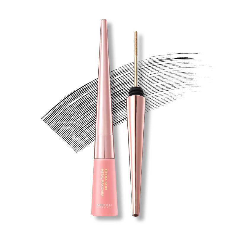 lot 401251 image: DERMALOGY by NEOGENLAB Extra Slim Metal Mascara, Long-Lasting Volumizing & Lengthening Formula with Metal Wand Brush, Smudge-Resistant, Vegan Korean Makeup, Black, 1 Count