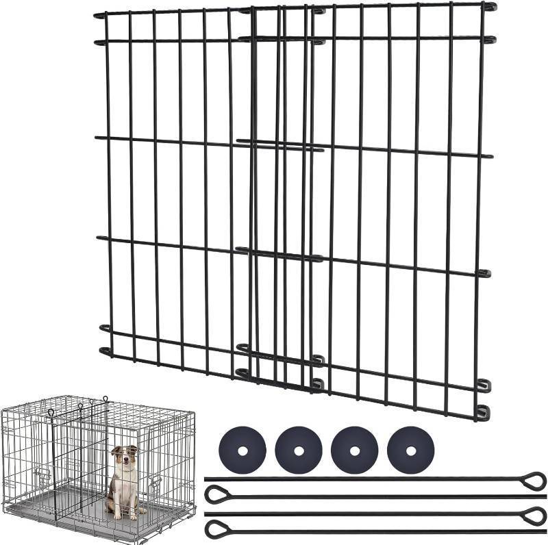 lot 191654 image: Dog Crate Divider Panel,Include 2 Metal Panels,4 Connecting Rods and 4 Spacers,Adjustable Metal Pet Kennel Divider,16.9H,Adjustable Width 11.8-20.86,Fit for Most Dog Crate (Crate NOT Included)
