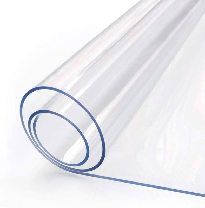 lot 291530 image: 24 x 48 Inch Clear Plastic Dining Room Table Protector Tablecloth Desk Pad Mat Wooden Furniture Coffee Glass End Bed Sofa Side Bar Bistro Dinner Table Cloth Top Protection Cover Waterproof PVC Vinyl