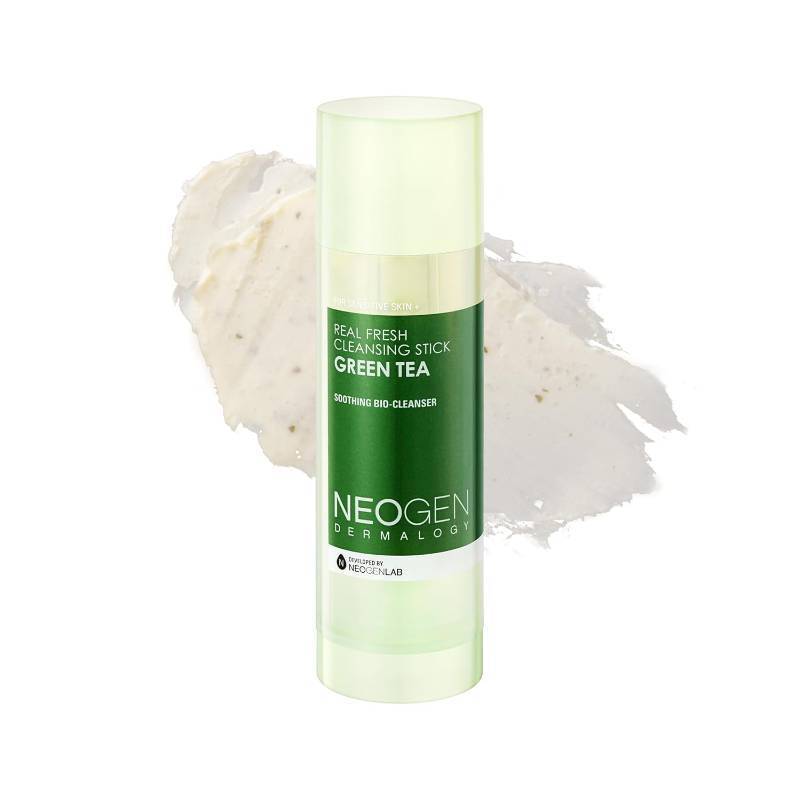 lot 391605 image: K-Beauty NEOGEN DERMALOGY Makeup Remover Cleansing Stick with Green Tea Extract and Leaves - Hydrating Travel Size Essential (Real Fresh Cleansing Stick Green Tea)Blackhead Remover